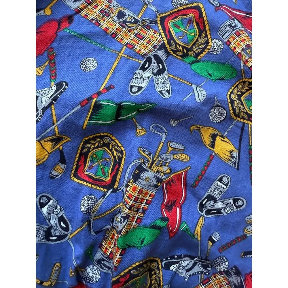 Vintage Jean Bell Golf Print Bermuda Shorts Size Small - Picture 3 of 5